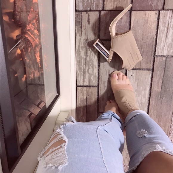 💜💜💜Knit Cozy Chunky Mirror Heel 🔥🔥🔥 - Picture 2 of 2